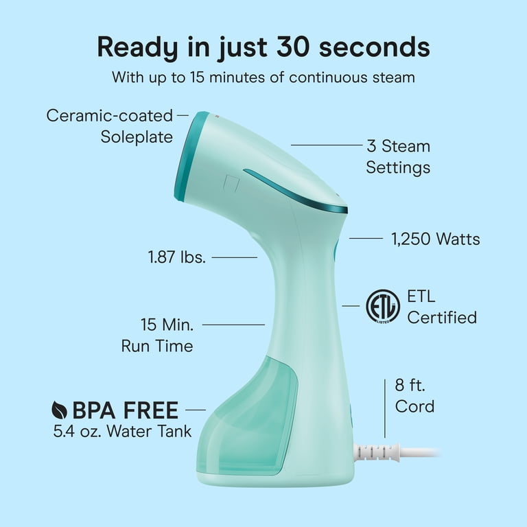 Conair Power Steam Garment Steamer, Green photo 7