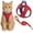 Red#002, variant on Cat Harness and Leash, 2026 New Escape-Proof Cat Harness Set, Adjustable Step-in Pet Harness for Walking for Small Medium Dogs/Cats(Saffron,L(for 8.8-16.5 IB))