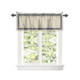 thumbnail image 2 of Kitchen Cafe Valance Curtain for Small Windows,Greek Geometric Key Pattern Rod Pocket Short Valances Minimalist Twist Line on Beigh Window Treatment Panel for Living Room/Bedroom/Bathroom,42x12in, 2 of 9