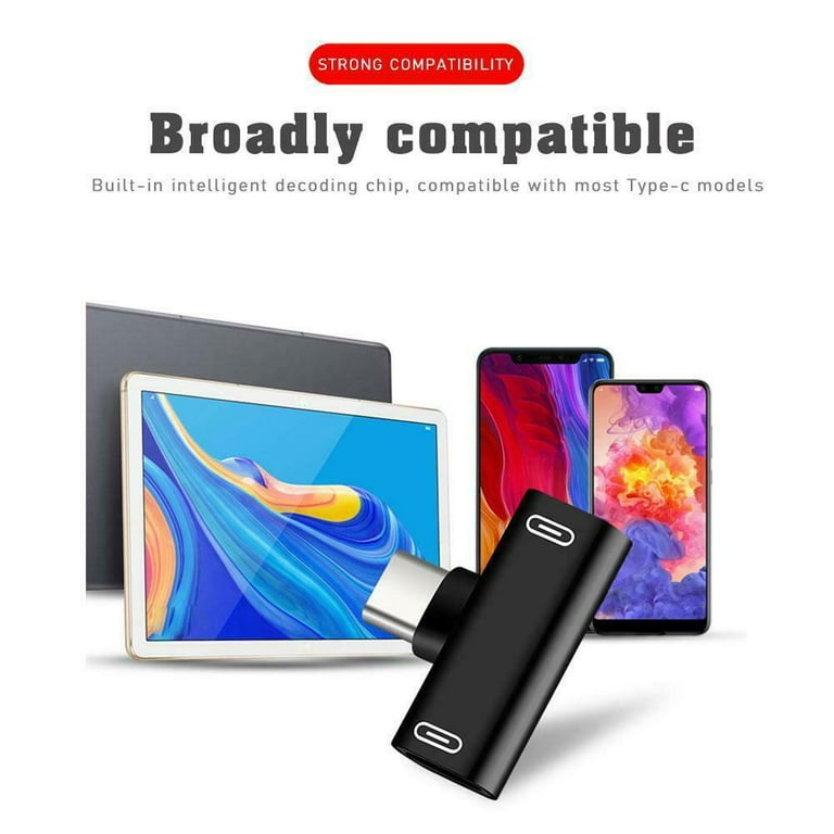 Adattatore Splitter 2-in-1 Type-C: Carica E Ascolta La Musica Contemporaneamente
