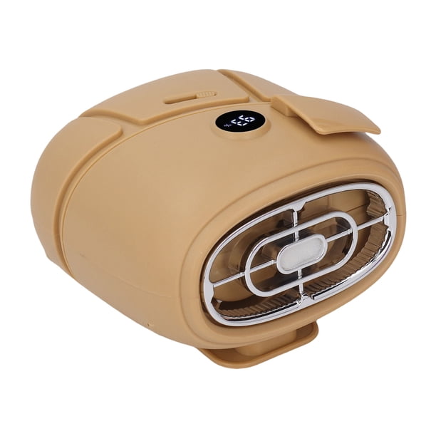 Ventilador De Cintura Portátil Recargable, Pantalla LED, 14W De Flujo De Aire Tranquilo, 14,000 Rpm De 4000 MAh Duración De La Batería, 6 Velocidades, Diseño De Abrazadera,