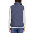 thumbnail image 4 of Diufon Womens Vests Padded Lightweight Sleeveless Vest Fall Winter Full Zip Outerwear Vests with Pockets, 4 of 9
