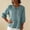 Sky Blue, variant on Women's Mandarin Collar Blouse Floral Embroidery Shirts with Frog Button Elegant Elbow Length Sleeve Top, Tops Coffee 2XL