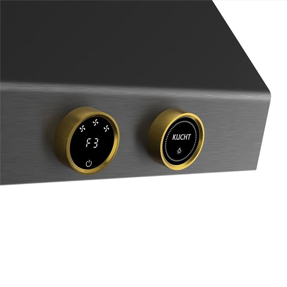 Pemberly Row Dual Fuel Range Propane Gas in Titanium Under Cabinet Range Hood