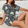 thumbnail image 4 of Sikiie Gamers Womens Pajama Sets Short Sleeve Top With Pants Sleepwear 2 Piece Lounge SetXX-Large, 4 of 6