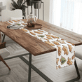 thumbnail image 3 of Qzaxky Table Runner Boho Table Runner Gingerbread Man Cute Christmas Tree Bohemian Boho Outdoor Table Runner Decoration for Indoor Outdoor Home Dinner Party Wedding Decor 13 x 120 Inch, 3 of 9