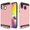 Bronze, variant on For Samsung Galaxy M20 / SM-M205 Dual layer Metal Brushed Shockproof Armor Hybrid Case Cover - Purple