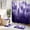 A-purple03, variant on 4 PCS Dark Green Misty Mountain Shower Curtain Set 72Wx72H Nautre Tree Summer Rainforest Natural Complete Bathroom Set Non-Slip Bath Rug Toilet Lid Cover U Shape Mat with 12 Hooks