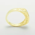 thumbnail image 4 of LBG British Made 9k Yellow Gold Cubic Zirconia Womens Eternity Ring - 33 size options - Size 9.25, 4 of 7