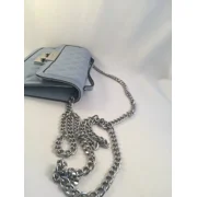 New Michael Kors Sloan Blue Leather Messenger Handbag Blue