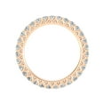 thumbnail image 4 of Certified 1.00 Carat TW Women's Natural Diamond Eternity Rings in 10k Rose Gold (F Color, SI2 Clarity), 4 of 5