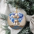 thumbnail image 3 of Poodle Proud Dad Happy Father's Day Ceramic Round Ornament Poodles Dog Lover Gifts Idea Home Tree Decor - 02008, 3 of 5