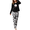 Black-016, variant on Eternatastic Womens Cute Animal Printed Pajama Sets Long Sleeve Lounge Set Two Piece Outfits