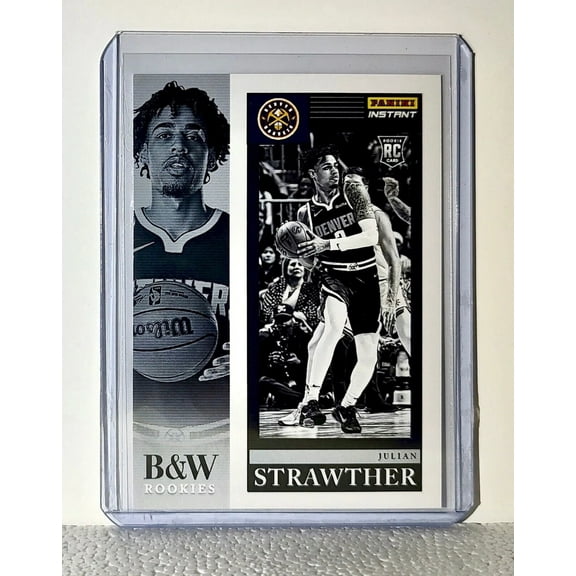 Julian Strawther 2023-24 Panini NBA #14 Black and White Rookies Card 1/326