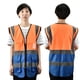 thumbnail image 4 of Chaleco de seguridad reflectante de visibilidad mejorada con múltiples bolsillos para tareas de tráfico y seguridad, 4 of 8
