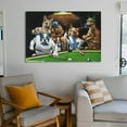 thumbnail image 6 of Dogs Playing Pool (10) Room Aesthetic Poster Print Art Wall Painting Canvas Posters Gifts Modern Bedroom Decor 24x36inch(60x90cm), 6 of 6