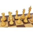 thumbnail image 4 of 4 QNS Black  Natural 3 3/4" Anderssen Staunton Wood Chess Set 19" Walnut Board, 4 of 6