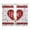 Off-White, variant on Semi Sheer Window Curtains 54 Inches Long, Red Valentine's Day Rod Pocket Voile Silky Chiffon Curtain Treatment Drapes for Kitchen, Living Room, Love Heart Roses Romantic 52"x54", 2 Panels