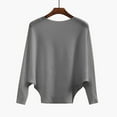 thumbnail image 2 of AOOCHASLIY Sweaters Fall Clearance Women's Fashion Long Sleeves Round Neck Loose Pullover Tops Blouse Knitted Sweater, 2 of 5