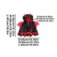 thumbnail image 3 of Kiddiway Halloween Bat Wing Cape Costume – Outfit for Cats and Dogs, Great for Bat Cat Style, Vintage Decor, Indoor Parties, and Trick-or-Treat,Red,L, 3 of 5