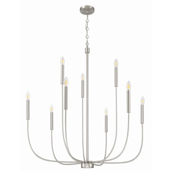 Craftmade - Traci 9 Light 41 in. Brushed Polished Nickel Finish Chandelier
