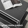 thumbnail image 3 of FITUEYES 4-Tier Wooden AV Component Media Stand Cabinet Open Shelves Media Console, Black, 3 of 4