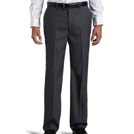 Men's Dress Pants Charcoal 36x29 Flat Front 36