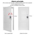 thumbnail image 3 of Kearding Mini alarma de ventana de puerta delantera, Sensor inalámbrico de seguridad de 125dB con luz indicadora, Detector de alerta de Hotel Accesorios para electrodomésticos, 3 of 6
