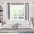 thumbnail image 6 of UTOPIA ALLEY Wall Mounted 3/4 Inch Curtain Rod - Curtain Rods For Windows 48 to 86 Inch, Adjustable Drapery Rods, Black Curtain Rods, Bedroom Curtain Rods, Tapestry Poles (Black, 48"-86"), 6 of 8