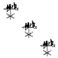 thumbnail image 1 of Naiovety Práctico Weather Vane Farm Garden Stake Yard Decor 55cm Tall Ornament Cat Type1 NO1, 1 of 1