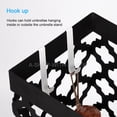 thumbnail image 3 of Umbrella Stand Rack Metal Umbrella Holder For Home Office Decoration Drip With Tray and Hook Black, 3 of 7