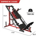 SPART Leg Press Hack Squat Machine, Professional Adjustable Leg