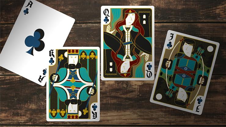 Secret Tale Black Knight Playing Cards by Dutch Card House