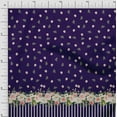 thumbnail image 1 of Soimoi Purple Georgette Viscose Fabric Dot & Floral Panel Printed Craft Fabric by The Yard 42 Inch Wide, 1 of 3