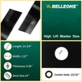 thumbnail image 2 of MO40B410 Lawn Mower Blade Compatible with Greenworks 14 inch Electric Mowers, Replaces C3208090-00 MO09B01 MO14B00, 2 Pack, 2 of 7