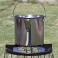 thumbnail image 3 of 1.2L Steel Outdoor Cooking Kettle Hanging Pot & Lid Hiking Best Picnic, 3 of 7