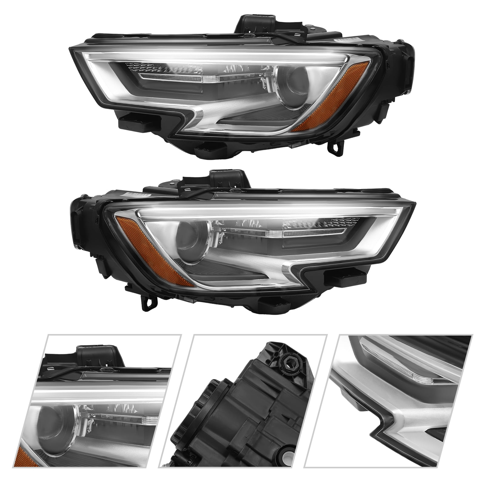 2pcs HID Headlight Lamps, Headlight For 2017-2020 Audi A3 Xenon, Front Left&Right Side Headlight