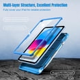 thumbnail image 3 of TiMOVO Case for iPad (A16) 11th Generation 11 Inch 2025, iPad 10th Generation Case 2022 with Screen Protector, Heavy Duty Shockproof Rugged Protective Cover,Blue Wave, 3 of 7