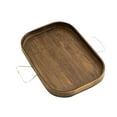 thumbnail image 2 of Sofá de madera Clip lateral Mesas Organizador Portátil Ahorro de espacio Plegable Simple a Cuadrado Zulema bandeja de servir, 2 of 3