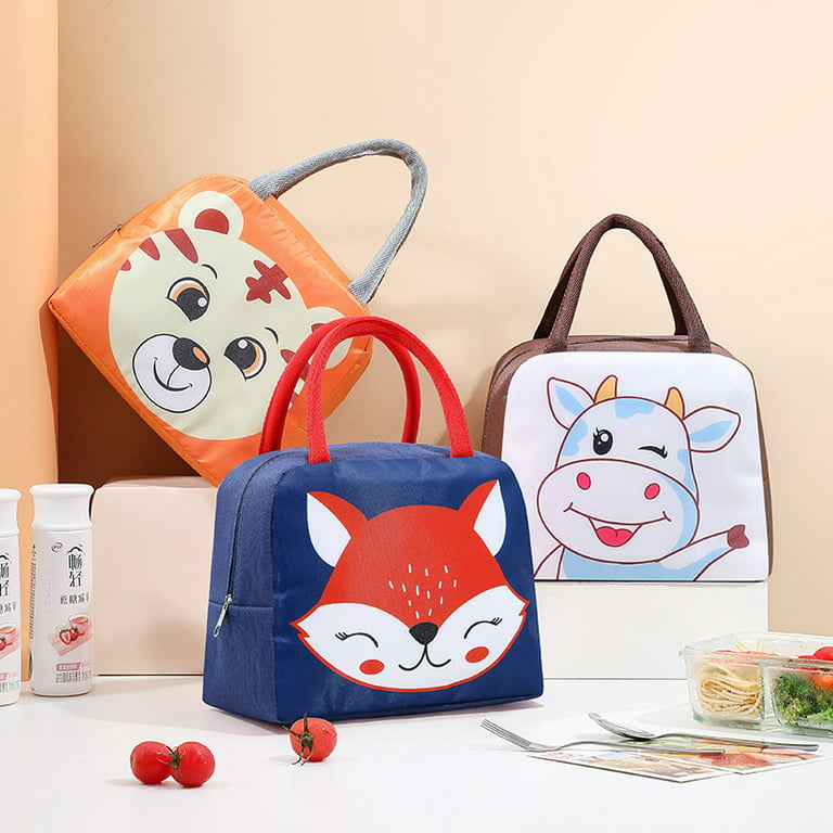 Useful Lunch Bag Cartoon Food Delivery Food Storage Bag Comfortable  Carrying Handle Cute Tiger Bear Print Insulated Lunch Box - Lunch Box -  AliExpress