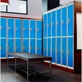 thumbnail image 4 of AdirOffice - Locker - 2 doors - 2 hooks - solid steel - blue (pack of 4), 4 of 13
