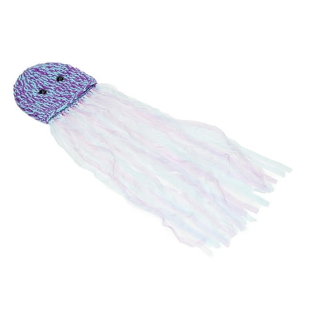 

Infant Photography Knitted Hat Decorative Baby Photography Hat For Daily Wear For Babies Flower Purple