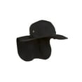 thumbnail image 2 of TopHeadwear 4 Panel Large Bill Flap Sun Hat - Black, 2 of 2