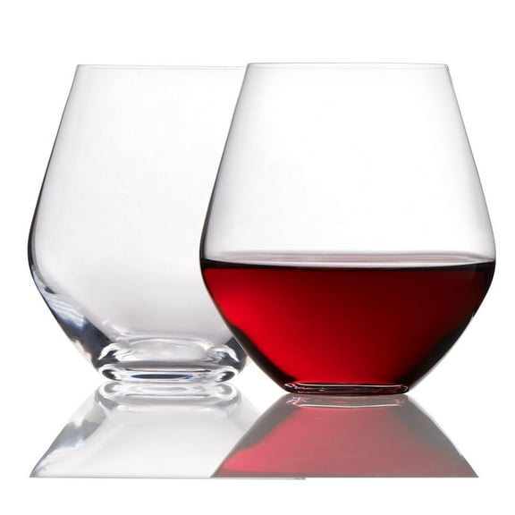 Verres à vin rouge ou blanc sans pied Quartz Trudeau 503 ml, Ens. de 4