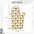thumbnail image 2 of Gaeub Rubber Duck Chicken Bird Print Oven Mitts and Potholders BBQ Gloves,Oven Mitts with Silicone, Non-Slip Cooking Gloves for Cooking Baking Grilling (2 Count), 2 of 6