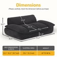 thumbnail image 7 of Lovupet Dog Couch for Large Breed, Fabric Dog Sofa Bed with Anti-Slip Bottom, PS215, 7 of 7