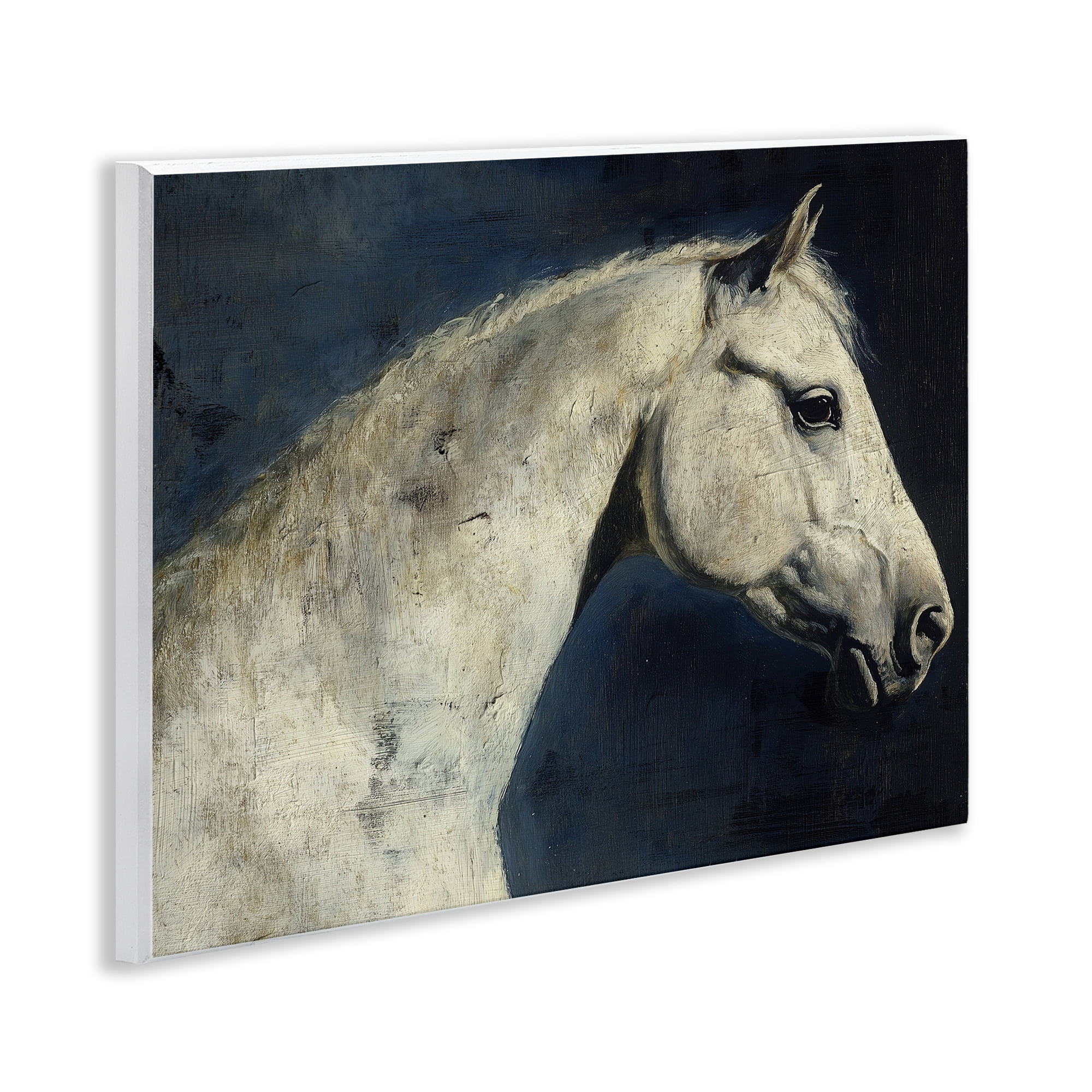 Stupell Industries Equine On The Blue Night Wall Plaque Art, design by Svetlana Aleynikova
