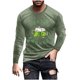thumbnail image 2 of Blusas y camisas de manga larga y cuello redondo para hombre, camisetas casuales con estampado de moda y cuello redondo, blusas de licra de manga corta para hombre., 2 of 5