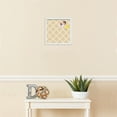 thumbnail image 3 of PinPix 12x12 Custom Cork Bulletin Board Diamond Modern Pattern Beige Poster Board Has a Fabric Style Canvas Finish, Framed in Diamond Modern Pattern Beige, by ArtToFrames (PinPix-1800), 3 of 5