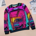 thumbnail image 6 of Ambulance Car Womens Casual Crewneck Sweatshirt Long Sleeve Tops Cute Pullover Loose Fit, 6 of 7